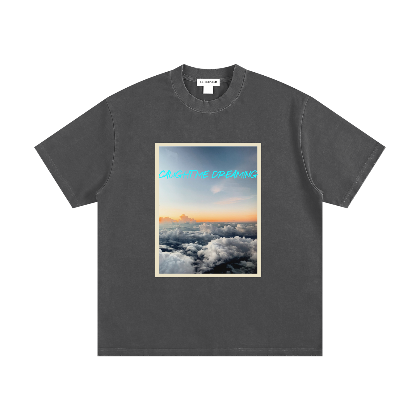 Heavyweight Vintage Washed Frayed T-Shirt