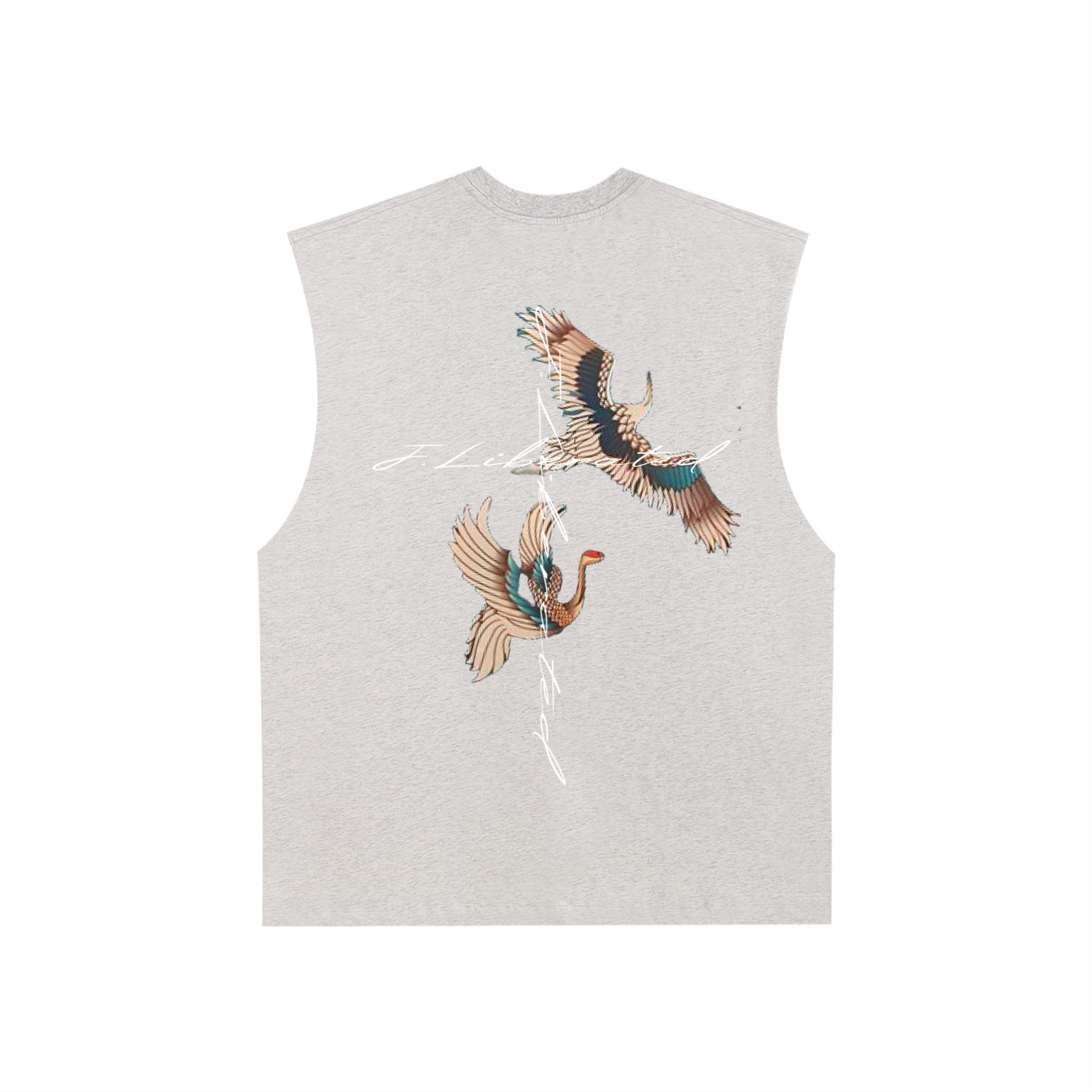 Raw Edge Cotton Tank Top