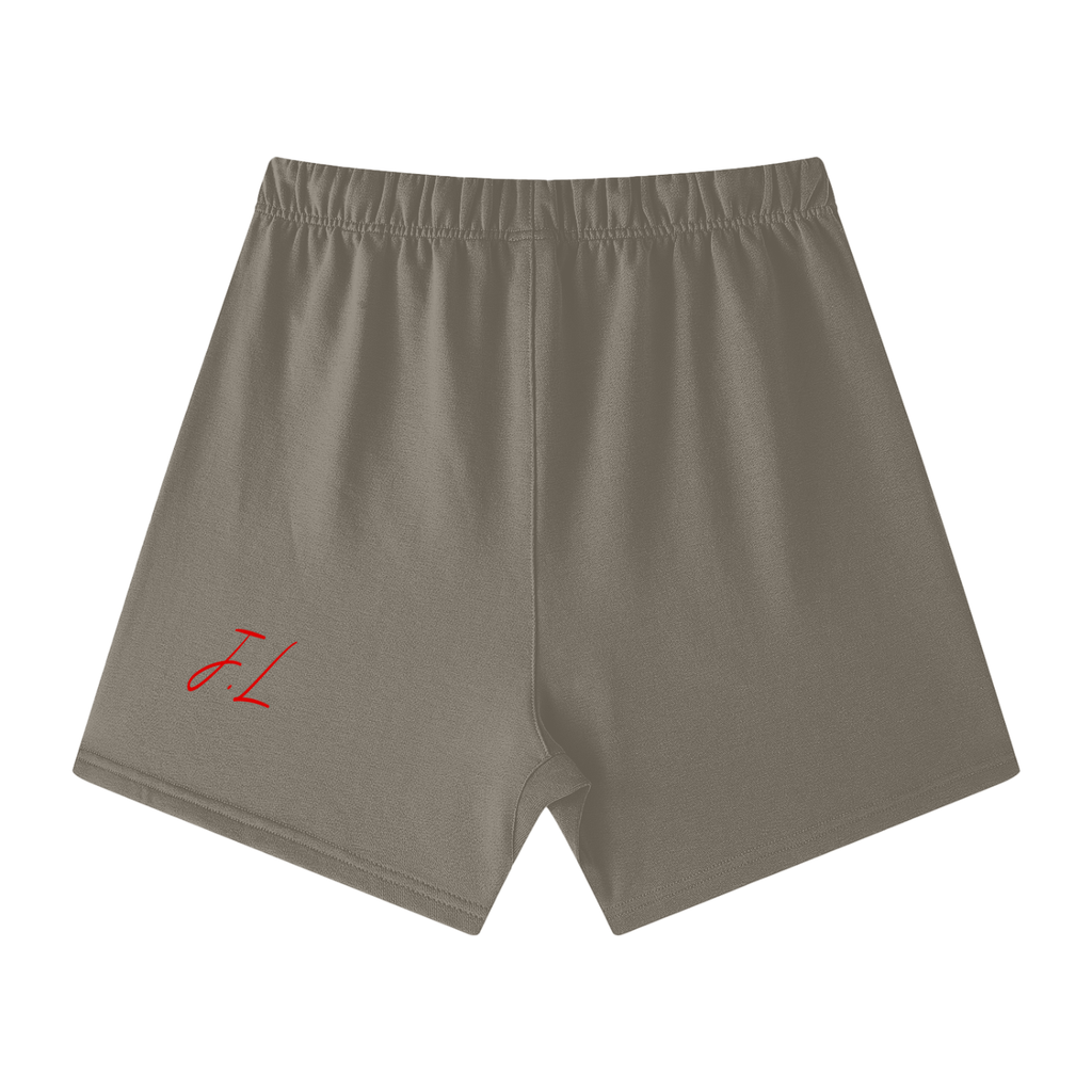 Unisex Earth Tone Loose Fit Cotton Shorts