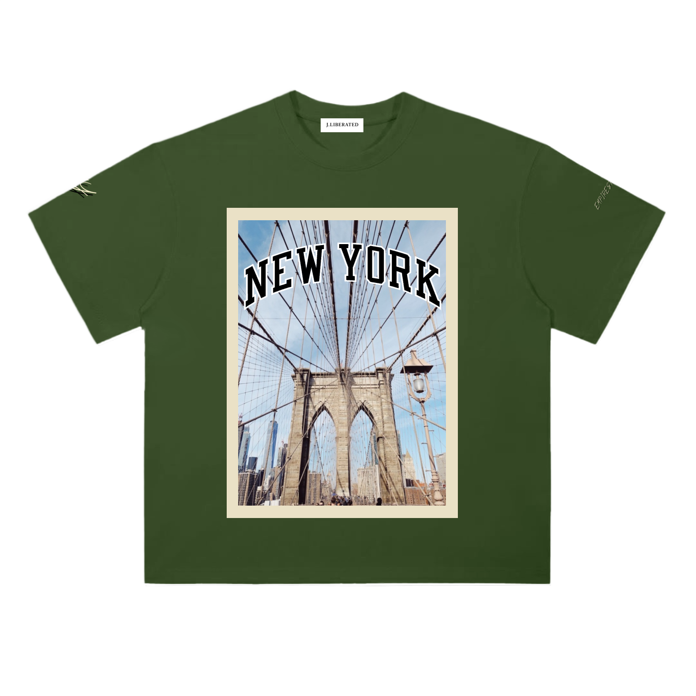 Heavyweight Drop Shoulder Cotton T-Shirt