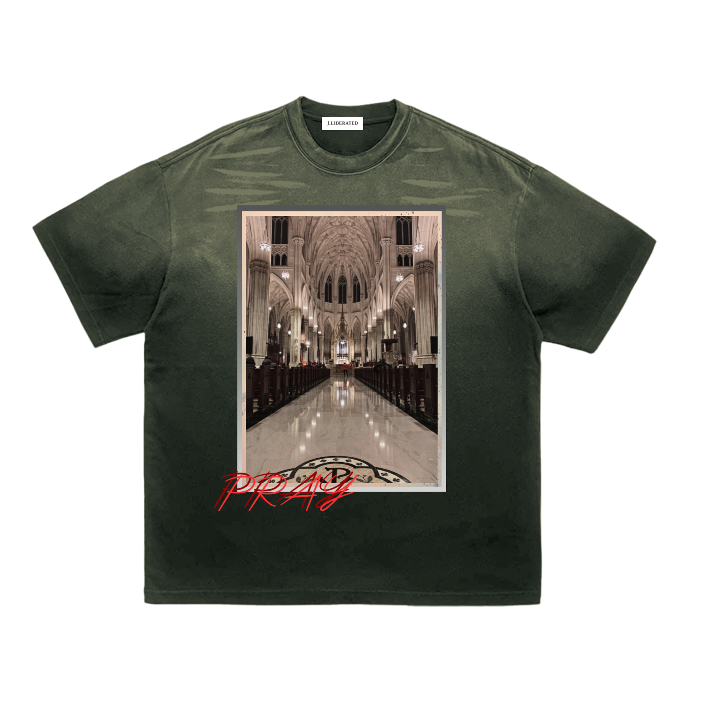Tiger Stripe Gradient Washed T-Shirt