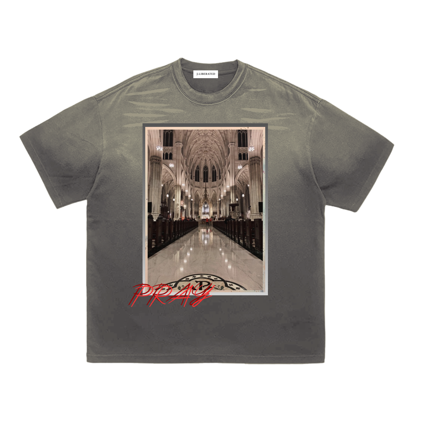 Tiger Stripe Gradient Washed T-Shirt