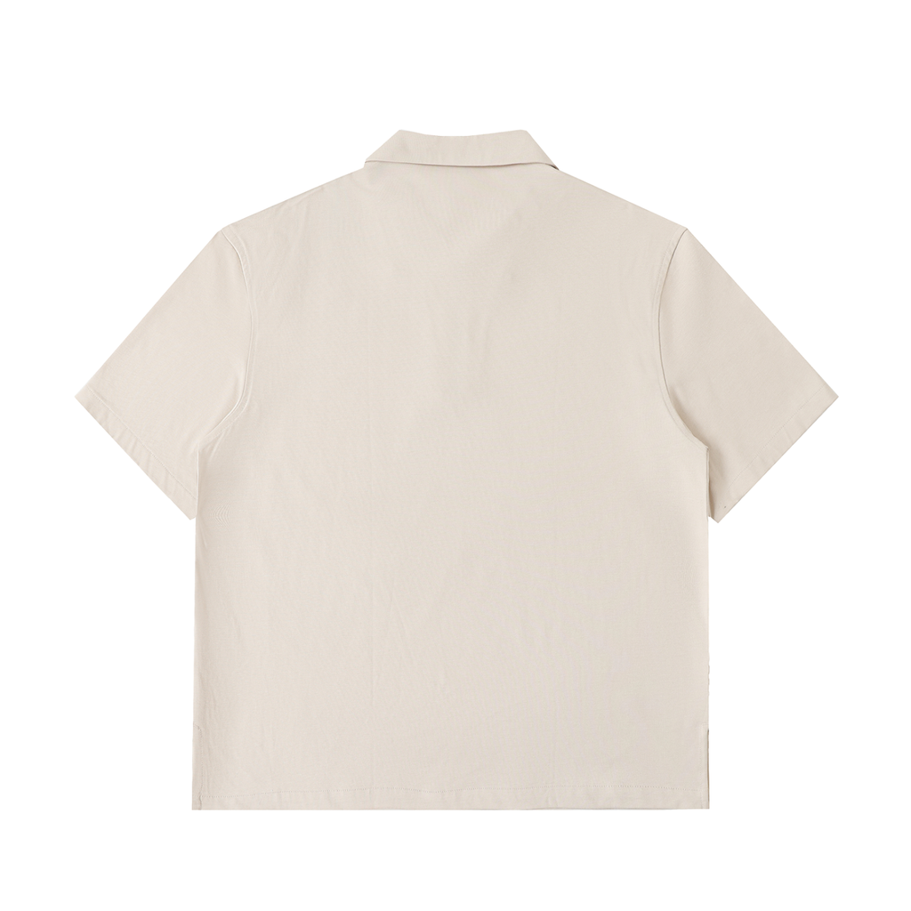 Half-Zip Cotton Polo Shirt
