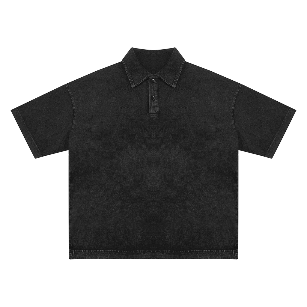 Heavyweight Snow-Washed Polo T-Shirt