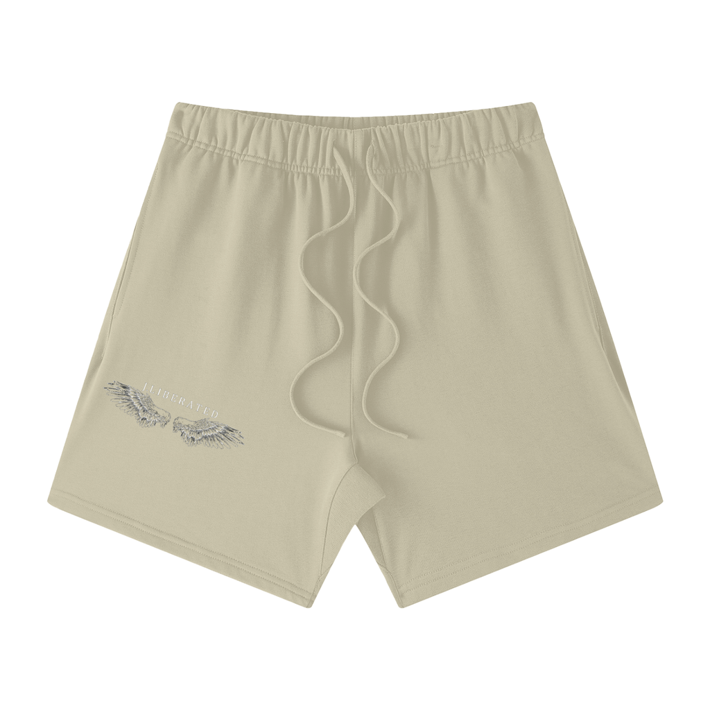 Unisex Earth Tone Loose Fit Cotton Shorts