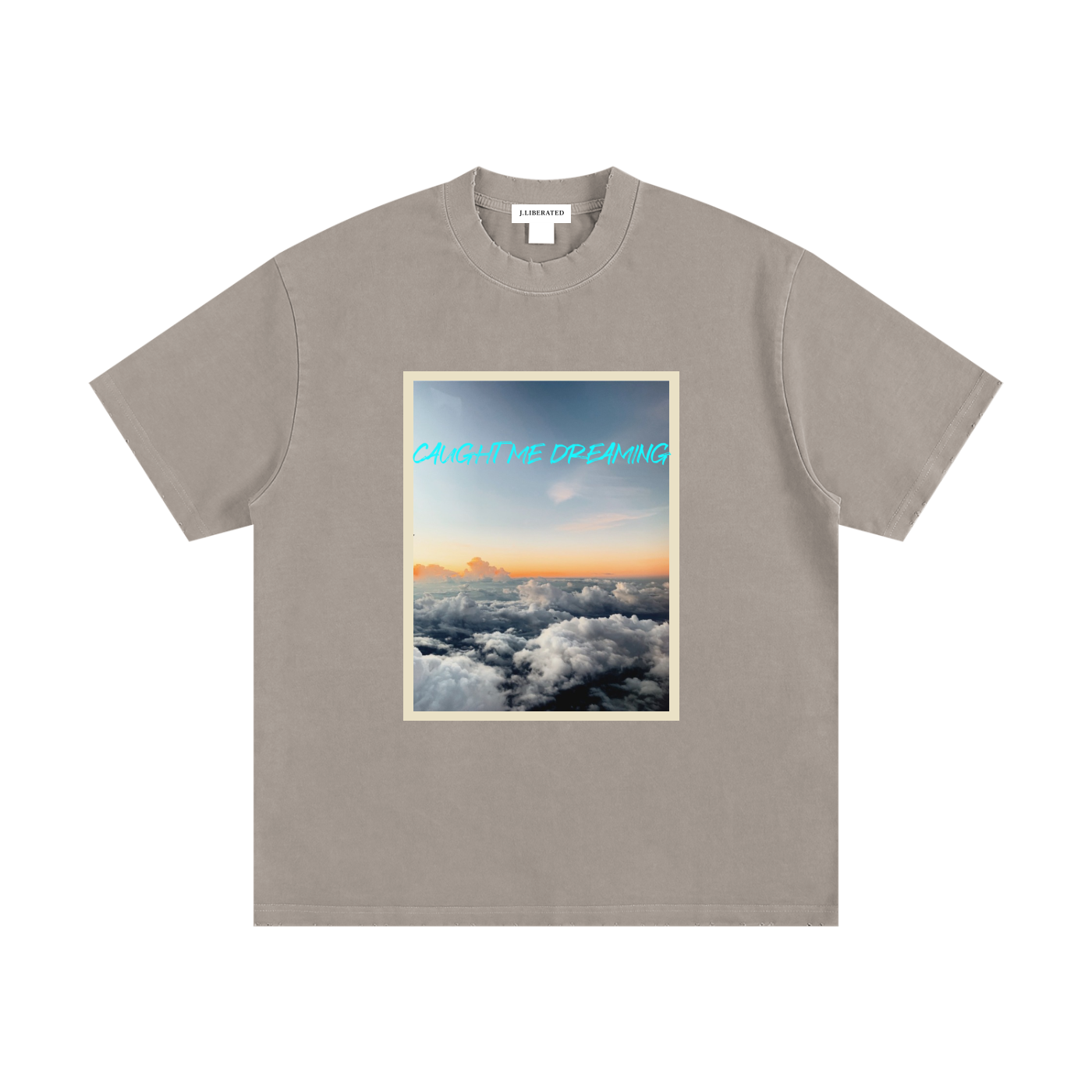 Heavyweight Vintage Washed Frayed T-Shirt