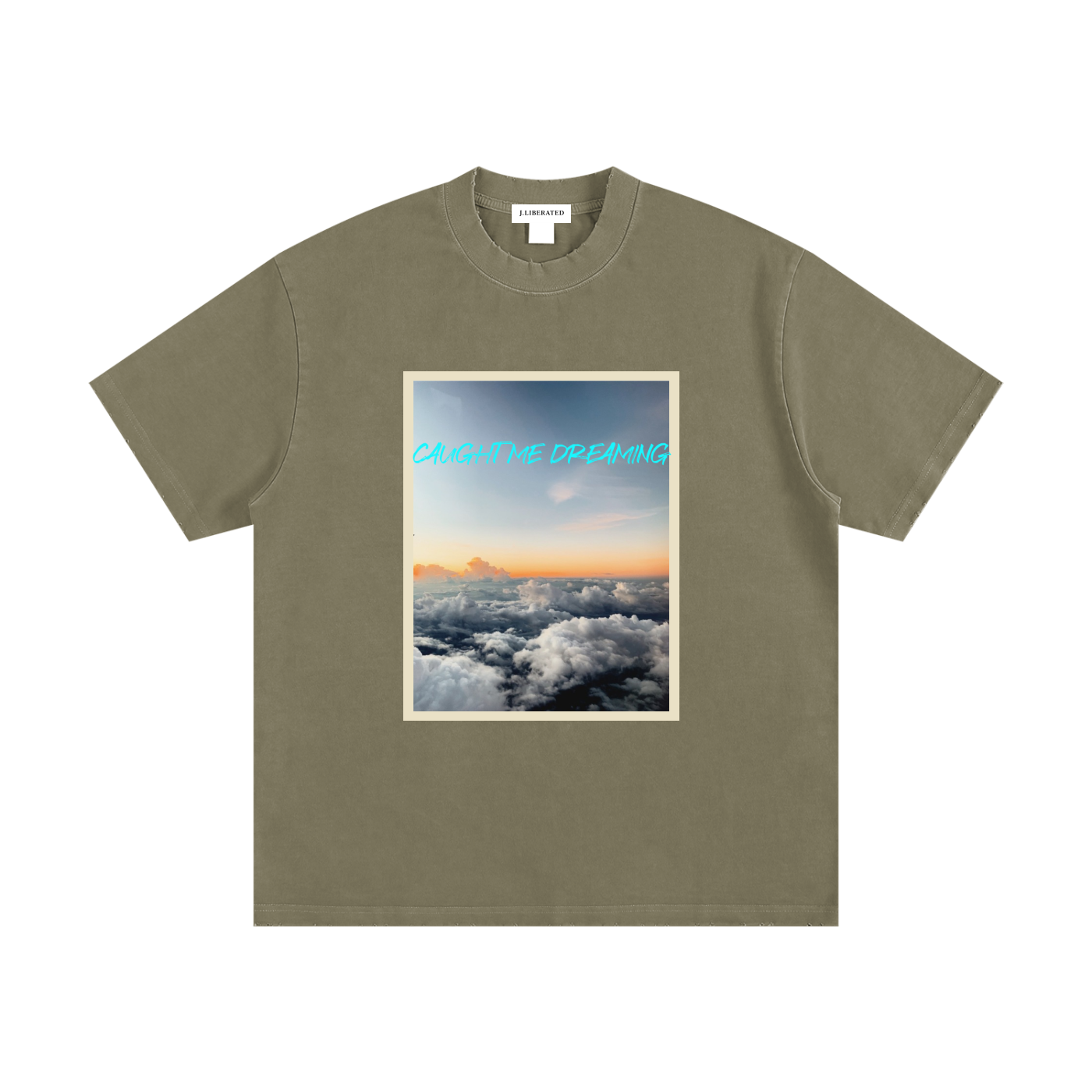 Heavyweight Vintage Washed Frayed T-Shirt