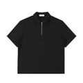 Half-Zip Cotton Polo Shirt