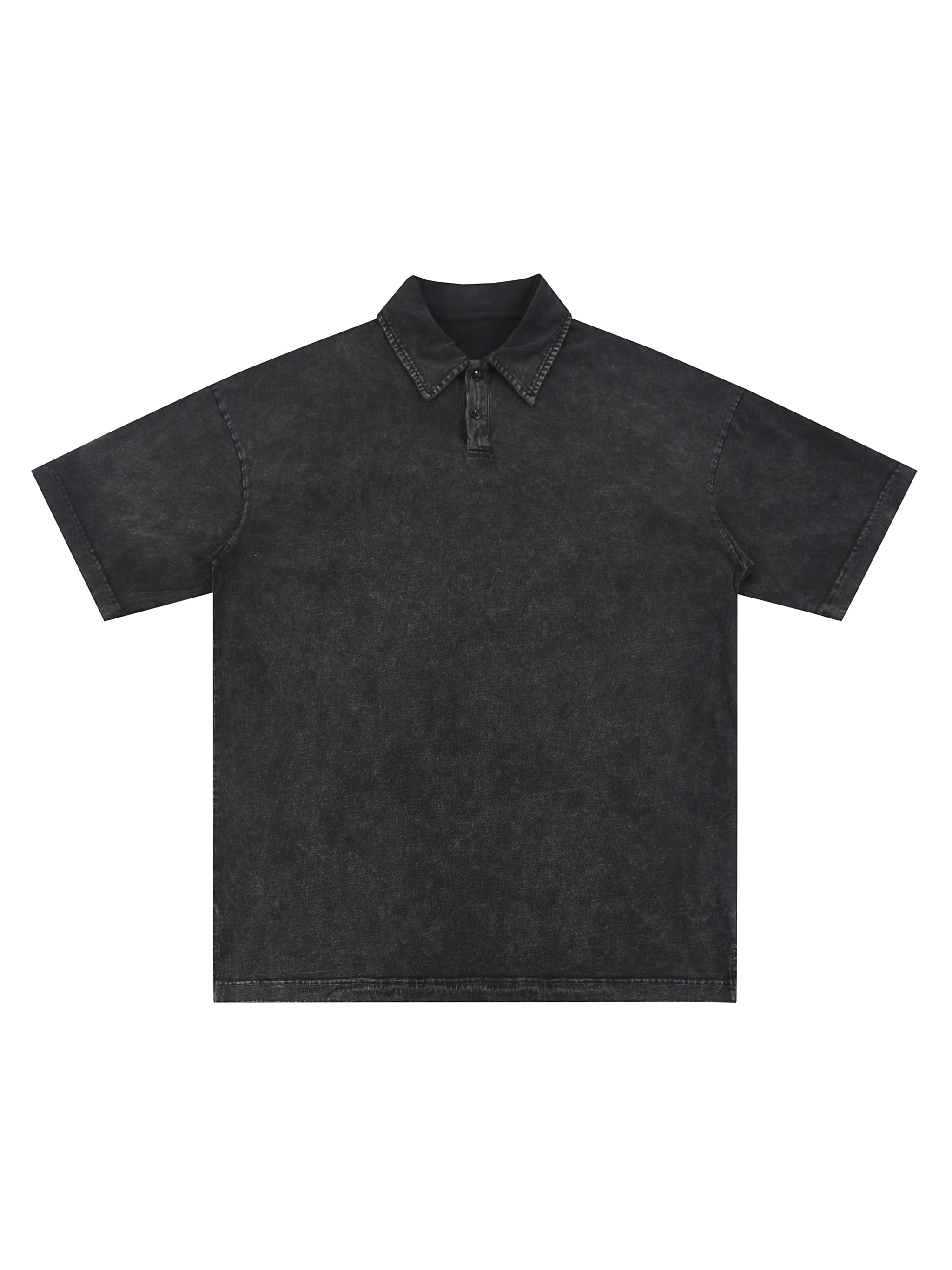 Heavyweight Snow-Washed Polo T-Shirt