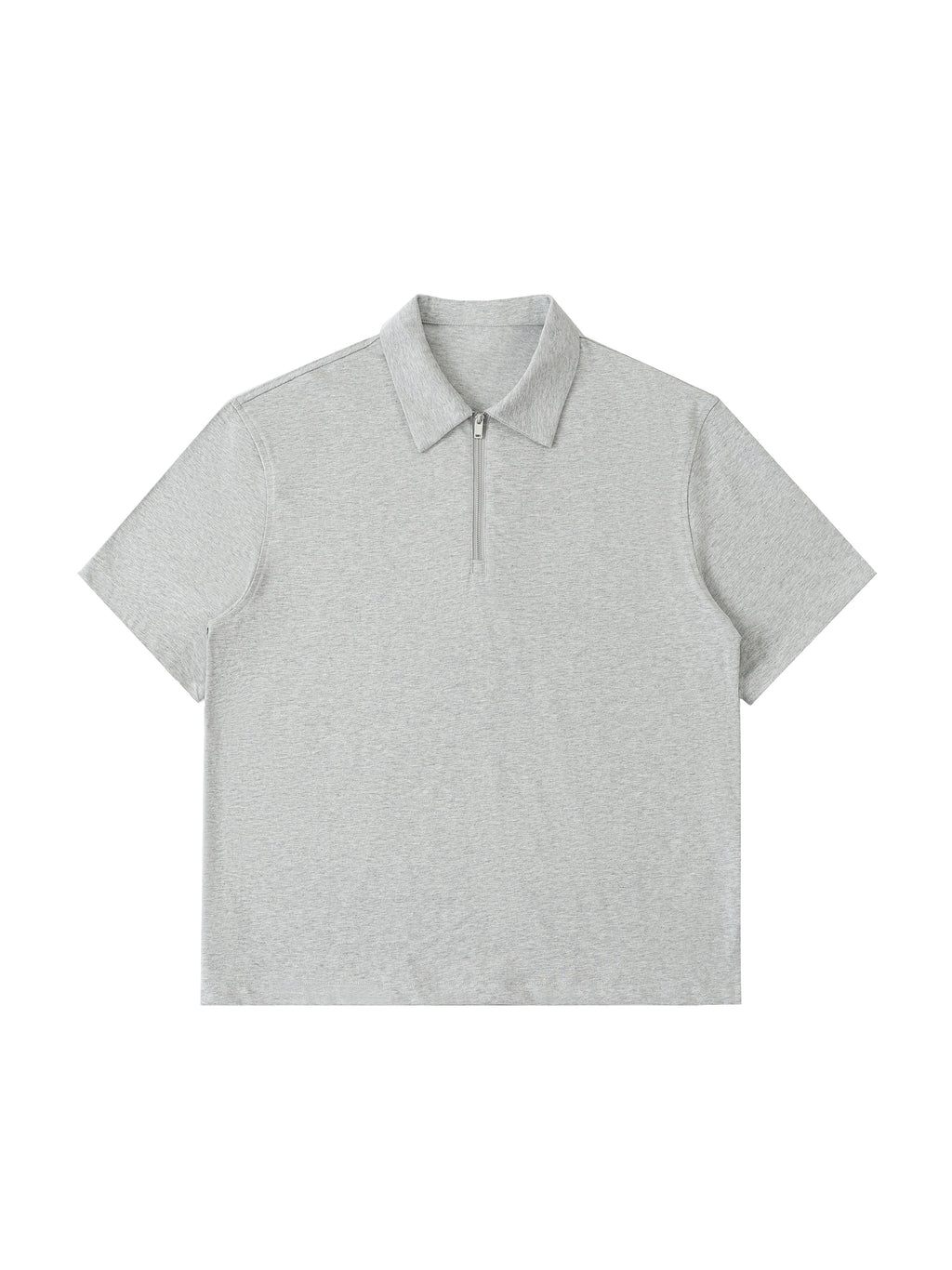 Half-Zip Cotton Polo Shirt